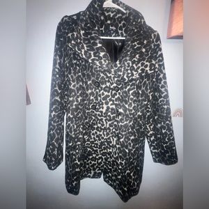 Cheetah print peacoat
